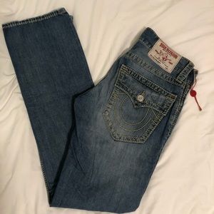 True Religion Straight ripped jeans mens
